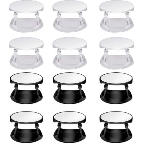 12 Pieces Sublimation Phone Holders Collapsible Phone Grip Holders Adhesive Finger Holders Phone Stand Brackets for Smartphones