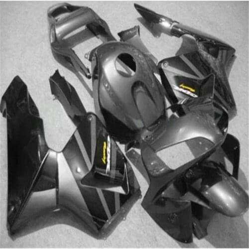 Dor-grey Black Full Fairing KIT For CBR600RR 03 04 CBR 600RR CBR600 RR 2003 2004 2003-2004 ABS Plastic