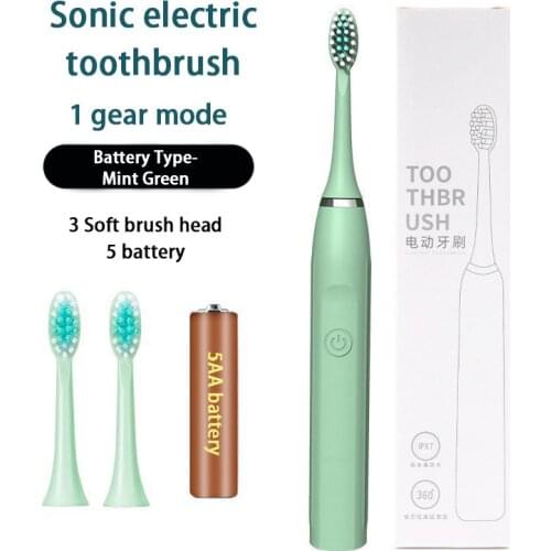 Electric toothbrush Adult timed brush Non-rechargeable toothbrush Replacement head set Battery powered Teeth cleaning