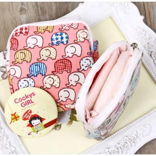 Sanitary Bag Napkin Towel Storage Organizer Credit Card Bag Organizer Holder Bag Sanitary Pad Pouch Household Organization