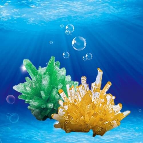 Fake Crystal Growing Kit Creative Educational Plastic Exploratory Science Experimental Toy Gift for Kids
