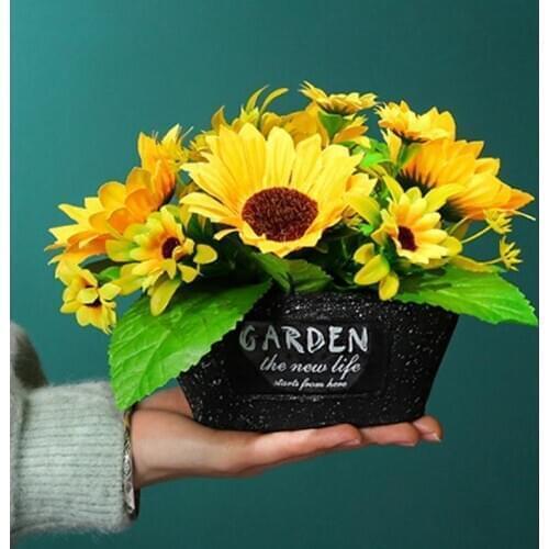 Artificial Sunflower Fake Flower Faux Flower Bouquet Flower Artificial Flower Home Garden Party Wedding Decoration DIY