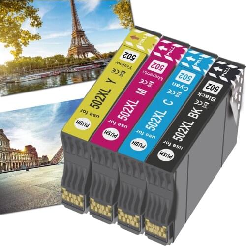 T502 Compatible Ink cartridge for EPSON 502 XL Compatible for Expression Home XP-5105 XP-5100 WorkForce WF-2860DWF WF-2865DWF