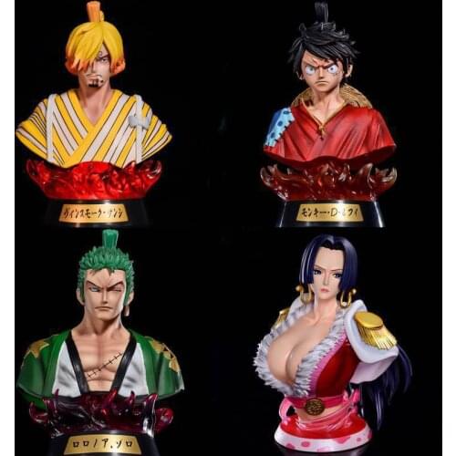 Anime Gk Boa Hancock Luffy Zoro Sanji Kimono Ver. Head bust Portrait Figure Model Toys