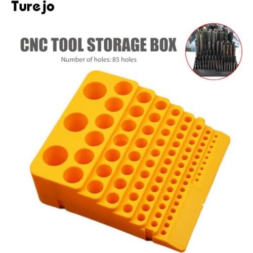 Drill Bit Storage Box 84/85 Holes Plastic Milling Cutter Reamer Organizer Case Manicure Accessories Tools Tools Packaging