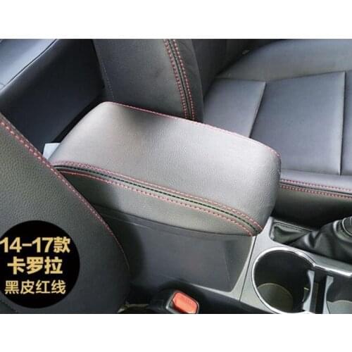 Center Armrest Leather Cover For Toyota Corolla VW Golf Peugeot 308 Interior Control Box Surface