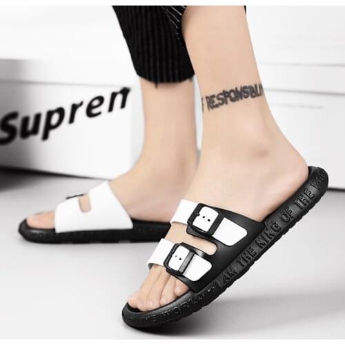 2021 lightweight casual mens sandals cool slippers summer slippers comfortable non-slip mens beach shoes