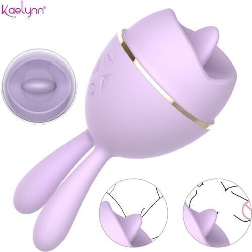 Licking Tongue Vibrator Pussy Sex Toys for Women Clitoris Stimulate Nipple Vagina Massage Female Intimate Sex Shop Adult Product