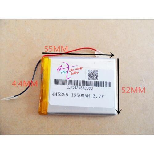 Best battery brand 3.7V polymer lithium battery 445255 e-book PSP electronic products MP4 MP5 1950mAH
