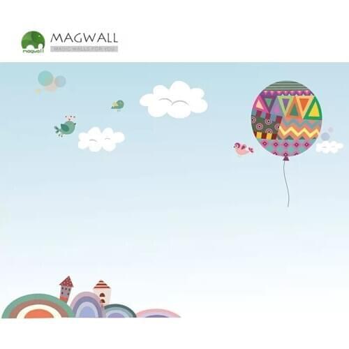 Magwall magnetic children graffiti wallpaper—Childhood Series 1.2*2.4m double-layer smooth writing board