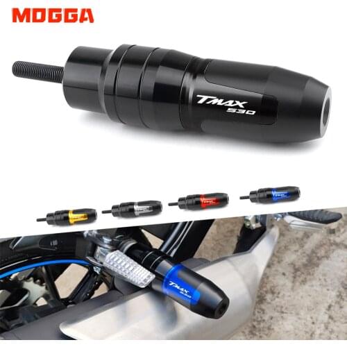 With Logo Motorcycle Accessories For Yamaha Tmax530 Tmax T-MAX 530 2012-2018 CNC Frame Exhaust Sliders Anti Crash Pad Protection