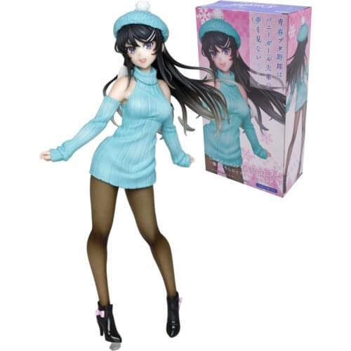 Original Japan Anime Toy Rascal Boy Series Sakurajima Mai Scenery Figure Exclusive Different Color Birthday Gift Kwaii