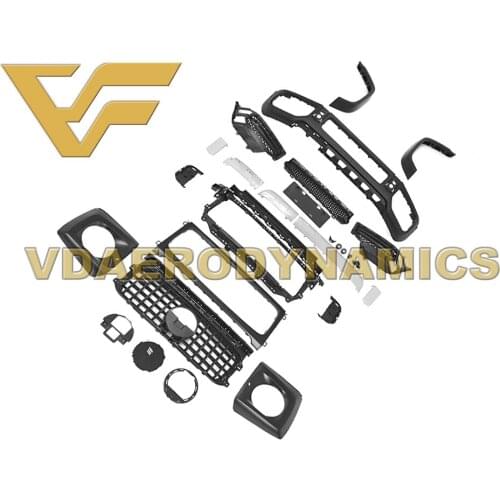 Suitable For 19-20 Benz W464 G Class G500 VAD upgrade to G63 Full Body Kit Front Rear Bumper Fender Flares Grill Headlight Cover