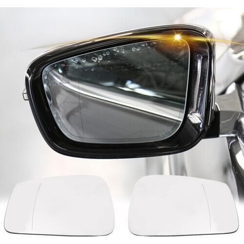 Anti-fog Wide Angle Electric Mirror Glass Heated Rearview Mirror For BMW 5 E60 E61 2003 2004 2005 2006 2007 2008