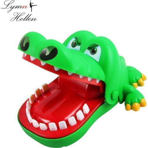 Practical Jokes Crocodile Mouth Tooth Dentist Bite Finger Family Game Classic Biting Hand Novelty Gag Childrens Toys Play Fun