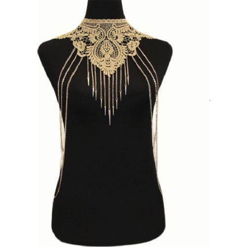 Sexy Crystal Bra Slave Harness Body Jewelry Women Rhinestone Choker Necklace Rhinestone Bikini beach Fashion Body Jewelry 2018