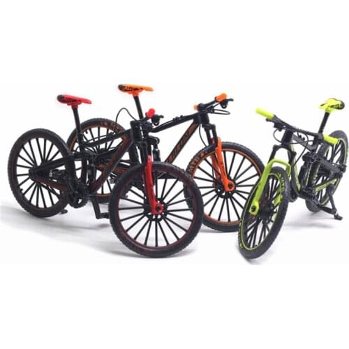1:10 Mini Model Alloy Bicycle Toy Finger Mountain Bike Pocket Diecast Simulation Metal Racing Funny Collection Toys for Children