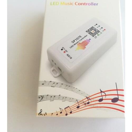 10pcs SP107E Pixel IC SPI Music LED Controller by phone APP Bluetooth-compatible For WS2812B SK6812 WS2811 APA102 Strip Module