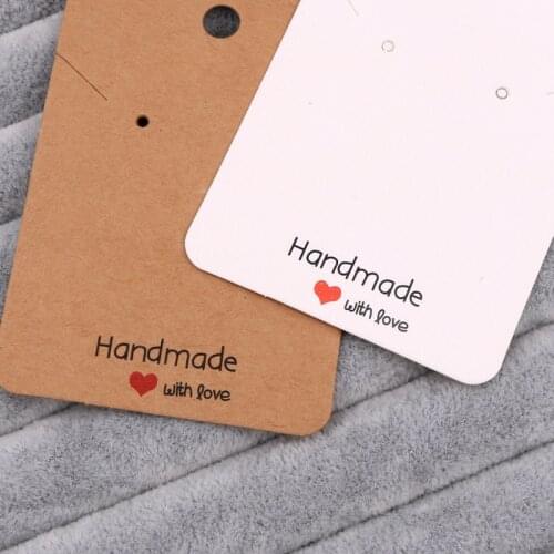 30pcs 5x5cm 5x7cm Card Earrings and Necklaces Display Cards Cardboard Packaging Hang Tag Ear Studs Paper Card for Jewelry