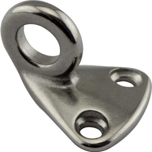 4 pieces High polished 316 stainless steel yachting boat accessories fender hook closed eye