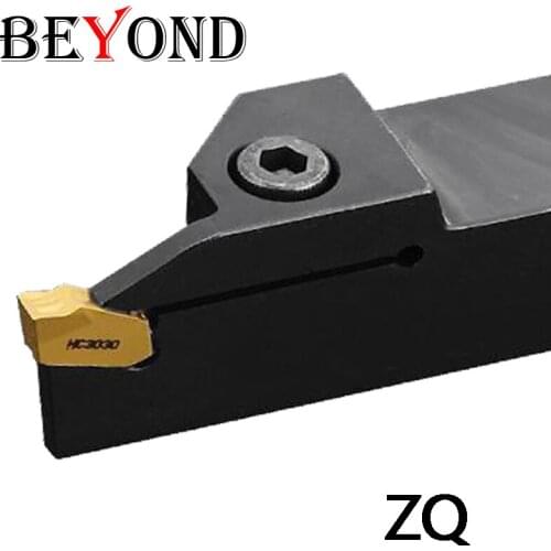 BEYOND ZQ Lathe Cutter Grooving Tool Holder ZQ1616R ZQ2020R ZQ2525R ZQ3232R Carbide Inserts 2mm 3mm 4mm 5mm 6mm
