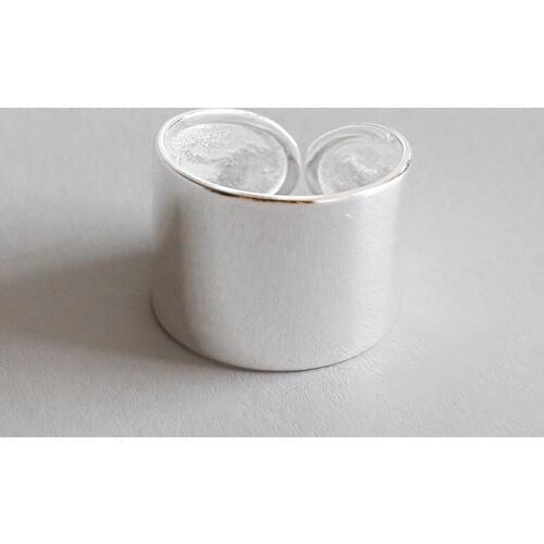 Bohemian Punk Vintage Silver Color Big Smooth Rings for Women Wedding Jewelry Statement Finger Adjustable Size Rings
