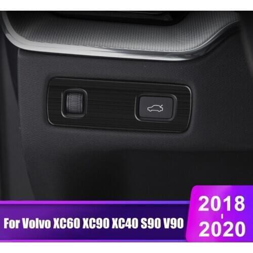 For Volvo XC60 XC90 XC40 S90 V90 2018 2019 2020 Car Headlight Switch Sequin Headlight Adjust Cover Trim Sticker Accessories