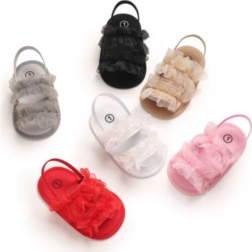 NEW Breathable Summer Baby Girls Sandals, Toddlers Simple Style Solid Color Soft Sole Shoes Outdoor Indoor Prewalker