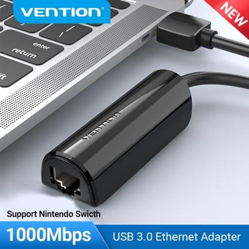 Vention USB 3.0 Ethernet Adapter USB 2.0 Network Card to RJ45 Lan for Xiaomi Mi Box 3 Nintend Switch Windows 10 PC Ethernet USB
