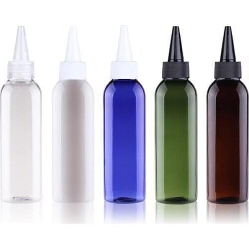 60ml 50Pcs Plastic Pointed Mouth Lid Bottle For Multifunctional PET Containers For Travel Packaging Cosmetic Travel Bottle