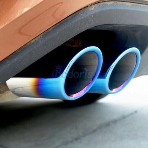 For Volkswagen VW Tiguan 2010 2011 2012 2013 2014 2015 Ti Black Color Exhaust Muffler Tip Pipe End Car Styling Accessories