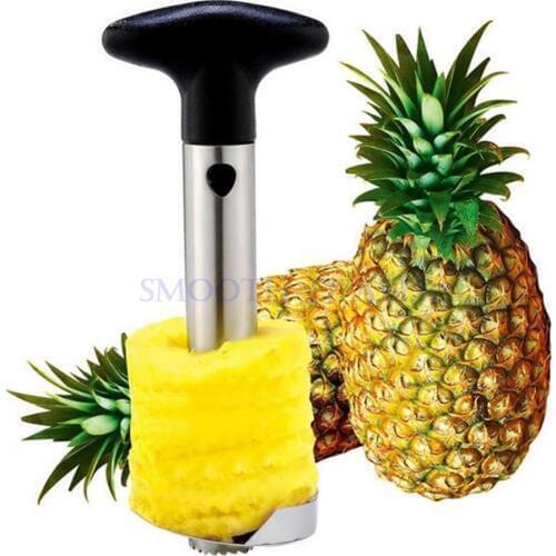 En acier inoxydable outil simple Cuisine fruits Ananas Slicer Peeler Cutter