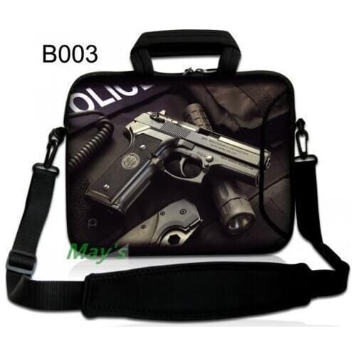 Cool Gun Laptop Shoulder Messenger Bag Notebook Case Cover Computer Briefcase for 13 14 15 inch MacBook Pro Air Retina HP