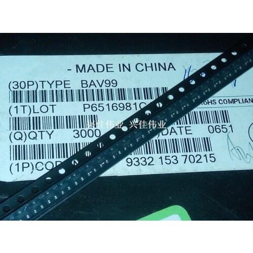 Original 50pcs/ BAV99 A7W SOT23 0.2A/70V