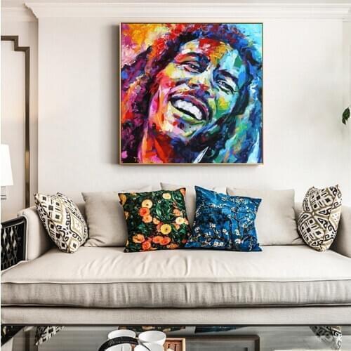 Modern Abstract Portrait Canvas Painting Wall Canvas Art Bob Singer Picture Posters and Prints for Living Room Home Decor
