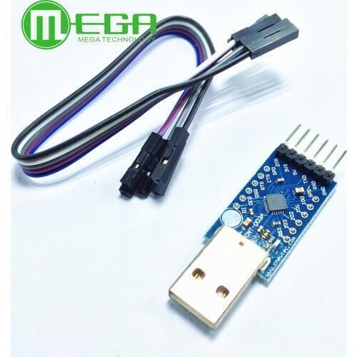 USB 2.0 to TTL UART 6PIN Module Serial Converter CP2104 STC PRGMR Replace CP2102 With Dupont Cables