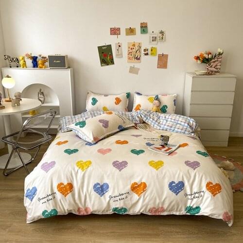 Cute Bedding Sets Fashion Duvet Cover Bed Linen Pillow Cases Comfortable Bed Sheets Single Twin Full King Queen Bedclothes