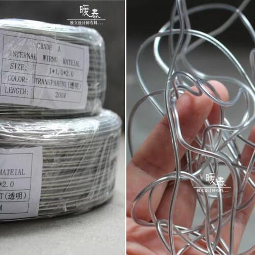 TPU material rigid aluminum wire DIY clothing decor Weaving Fashion modelling design craft Designer accessories