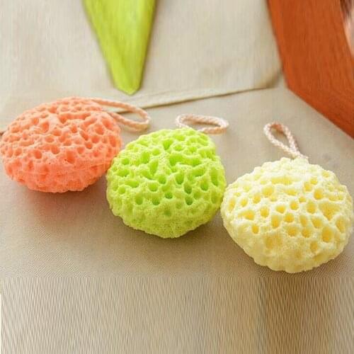 Creative Rainbow Color Body Bath Sponge Scrubber Shower Spa Sponge Adult Bath Sponge Cleaning Shower Scrub Bath Ball