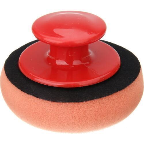 10CM Thicken Car Wax Polishing Sponge Handle Plastic Handle Polish Pad Auto Care Cleaning Foam Gripper Washing Tool