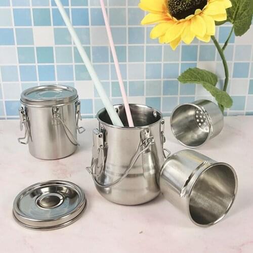 Stainless Steel Bucket Leak-Proof Brush Cleaning Bucket Portable Oil Paint Bucket With Air-Tight Lid Portable Storage Bucket