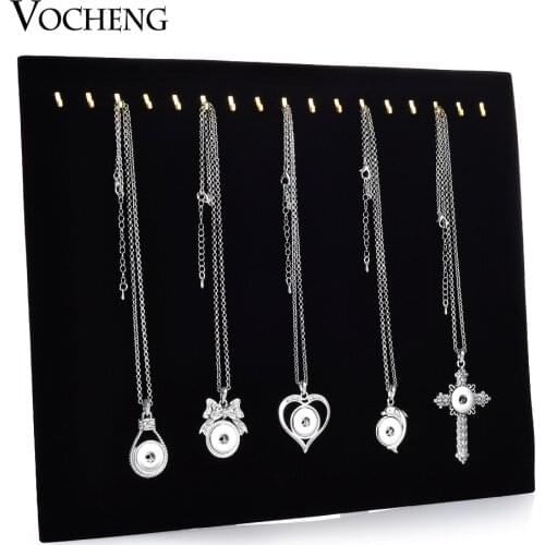 Vocheng Velvet Jewelry Display Stand Necklace Black Display Shelf NN-427