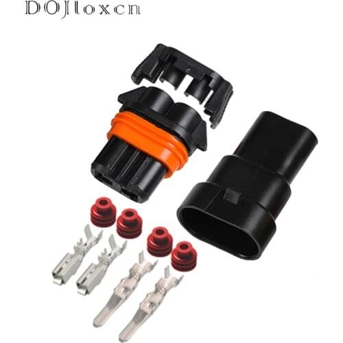 1/5/10/20/50/Sets DJ9005-2.8-11/21 Automotive Waterproof Connector Double Slot Harness Plug HID Controller Xenon Lamp Ballast