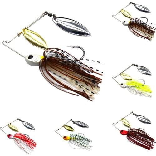 1pcs Spinner Bait 12g 17G Metal Lure Hard Fishing Lure Spinner Lure Spinnerbait Pike Swivel Fish Tackle Wobbler Fishing