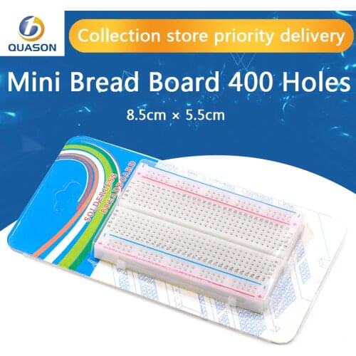 1pcs Quality mini bread board / breadboard 8.5CM x 5.5CM 400 holes