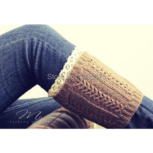 120pairs/lot Trim Crochet Knit lace Legwarmers Leg Warmers Boot Cuff