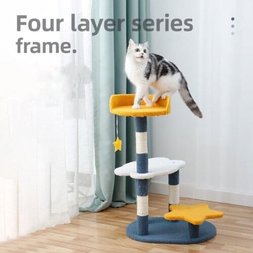 3 Cats Tree Tower Condo Scratcher Home Furniture Pets House Hammock Cats Climbing Furniture Pets House Hammock Cats Tree Tower