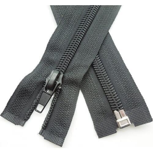 Alipress 10Pcs Nylon Coil balck color Zippers For Clothes 5# 70cm Open End Zippers For Sewing DIY Zipper Craft Tailor Tools