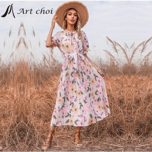 Летние платья с воланами Art choi China At AliExpress