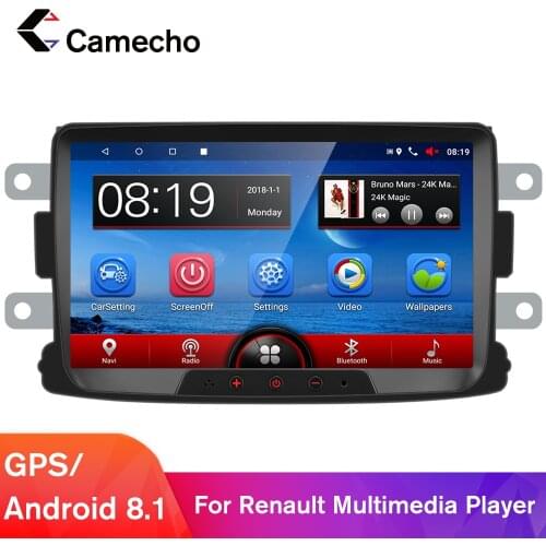 Camecho 2 din Android 8.1 Car radio GPS Multimedia Player Autoradio For Dacia Sandero Duster Renault Captur Lada Xray 2 Logan